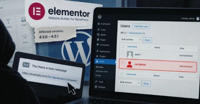 Elementor CSRF Vulnerability Allows Attackers to Hijack Sites via Malicious Links Elementor CSRF Vulnerability Allows Attackers to Hijack Sites via Malicious Links
